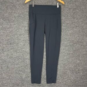 Orvis Leggings Women’s S Dark Gray Zip Cargo Pocket Stretch High Waist Pull On